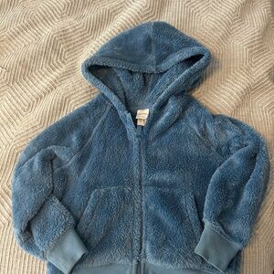 Hanna Andersson Furry Zip Hoodie sz 8
